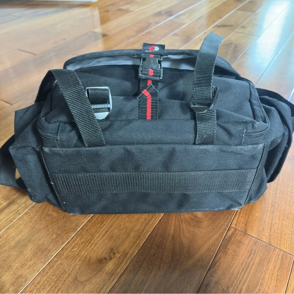 Vintage Coast Black Canvas Camera Bag – Padded Camera & Camcorder Carry Case